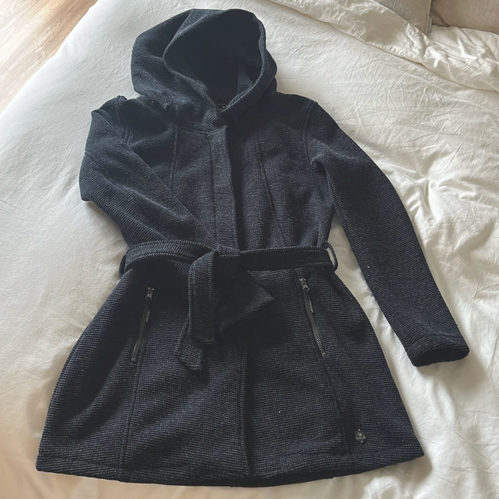 GIGA DX Long Waffle-Knit Fleece Jacket
